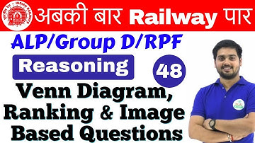 10:00 AM | Railway Crash Course | Reasoning by Hitesh Sir | Day #48 | Venn diagram,ranking & Image