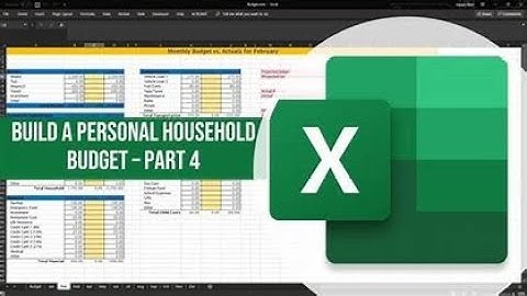 How to Create a Household Monthly Budget in MS Excel | Step-by-Step Guide