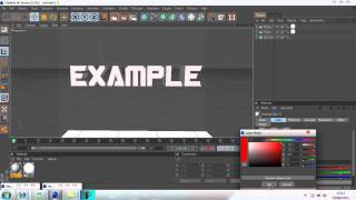 Shiny Text Edges C4D Tutorial