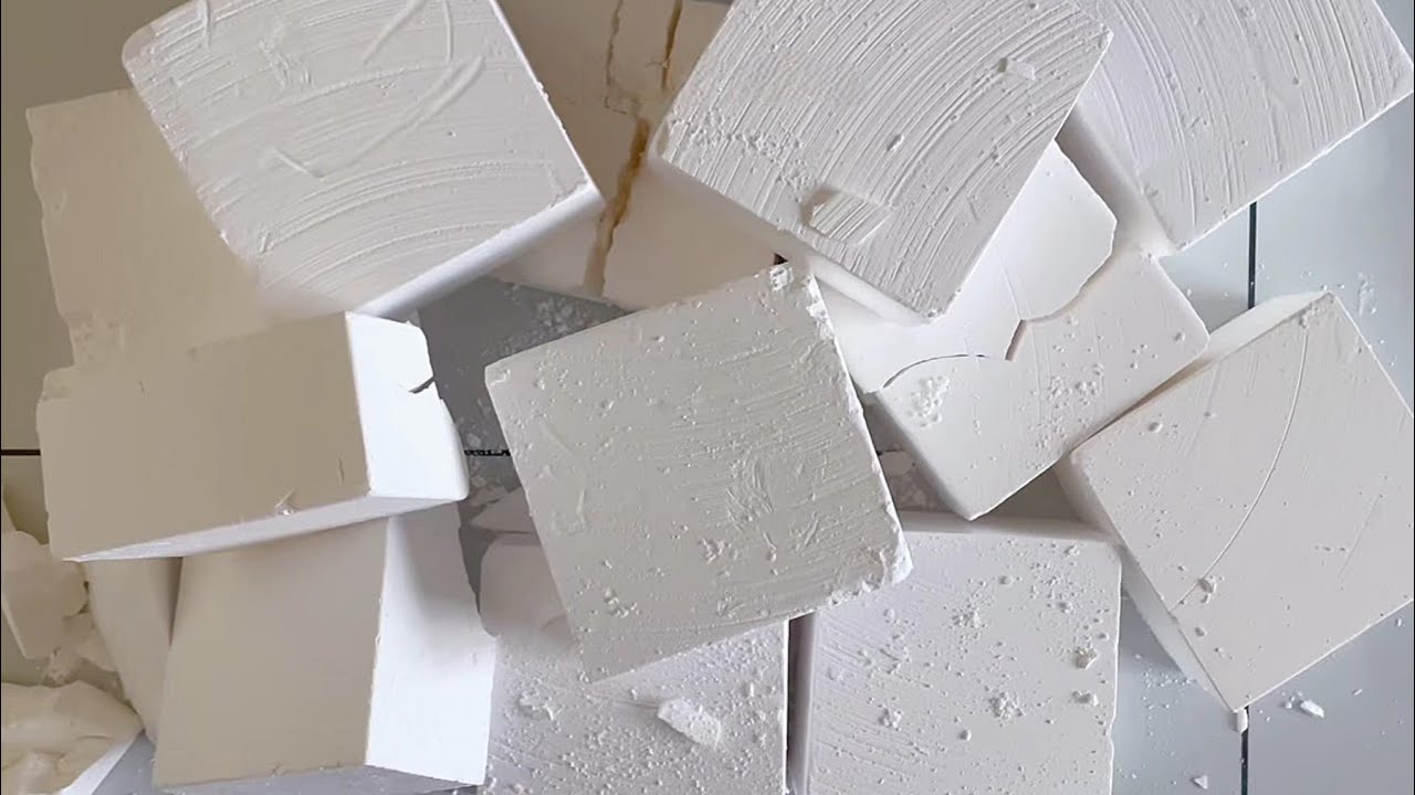 Soft PJ Blocks + Chunks + Dyed JUMBOS Crush ASMR 🤍 Oddlysatisfying Sleepaid #relax #satisfying 