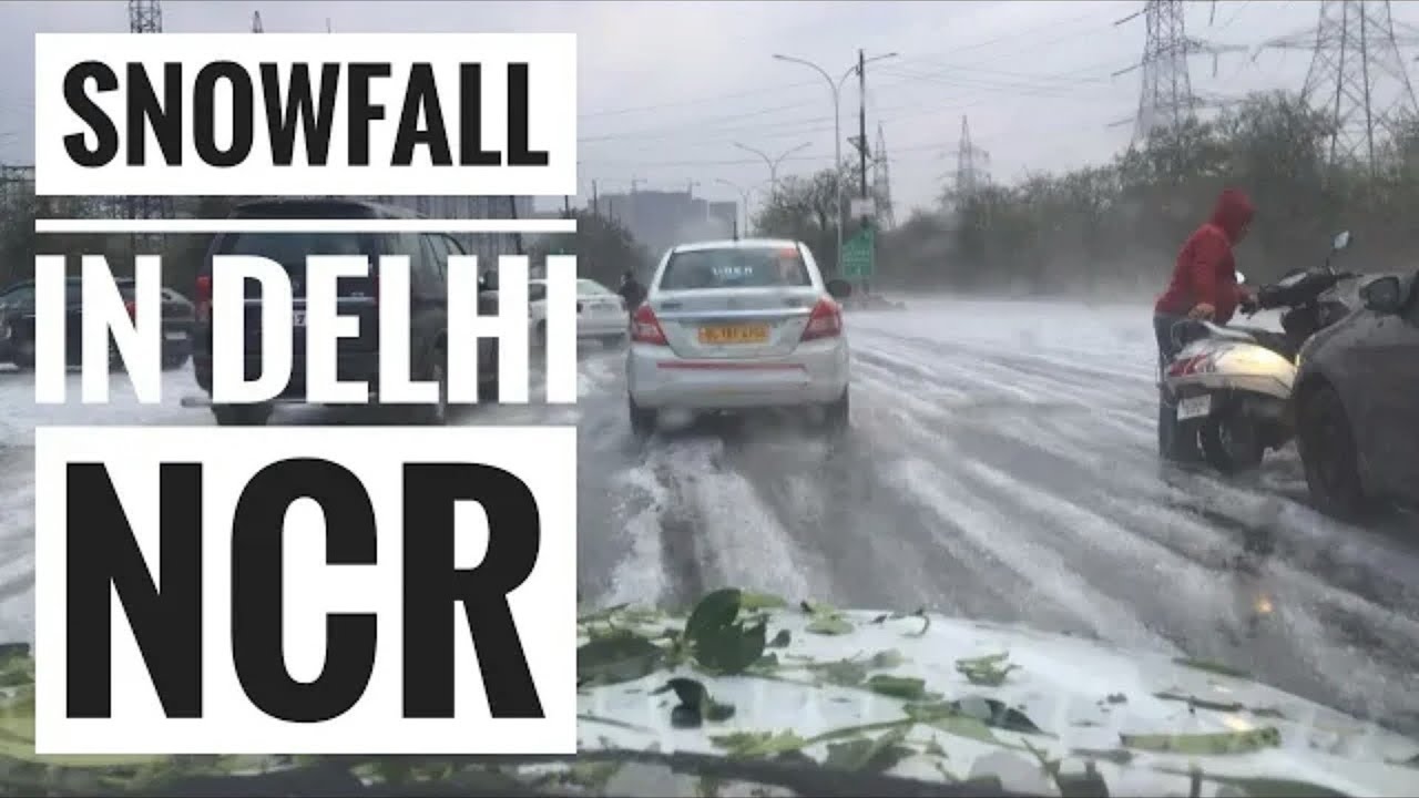 Snow in GURUGRAM DELHI NCR Snow in delhi ncr Full Video 7th Feb