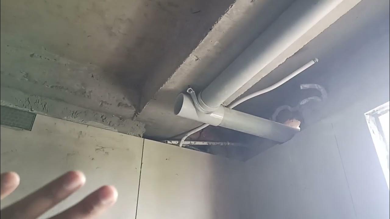 Ventilation exhaust fan ceiling me pvc pipe fitting kese kre YouTube