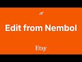 Etsy setup: Edit from Nembol — Efficiently edit your Etsy listings from one central location
