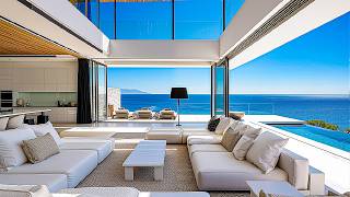 A Quiet Seaside Morning With Soft Jazz - Mellow Jazz & Ocean Waves In A Luxury Living Room screenshot 4