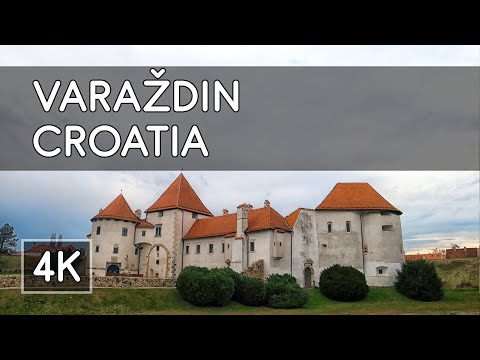 Walking Tour: Varaždin, Croatia - Old Town Castle and Baroque City Center - 4K UHD Virtual Travel
