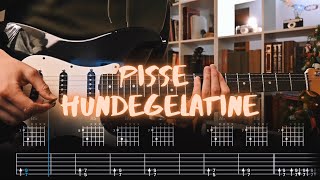 Hundegelatine Pisse Сover / Guitar Tab / Lesson / Tutorial