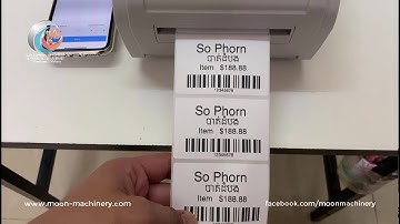 ZJiang ZJ 9210 prints labels from smartphone