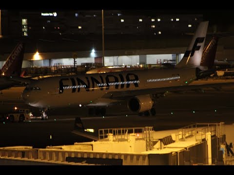 Finnair A333 OH-LTT Evening Departure at Manchester after a visit to Air Livery! 19.3.18