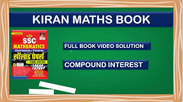 Kiran SSC Mathematics Chapterwise Solution 10500 | Important Maths Questions for All Exams |part1