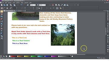 Repel Text Under in Xara