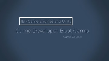 Game Dev Boot Camp - 1B - Game Engines and Unity Versions