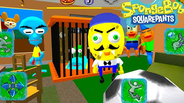 Scary Sponge Neighbor Escape Angry Granny 3D | Horror Gameplay Games