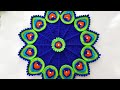 Crochet Peacock Pattern Design Tablemat || Crochet Morpankh Thaalposh || नया मोर पंख क्रोसिया थालपोस