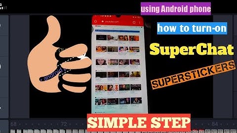 How to turn-on SuperChat and SuperSticker using Android Phone||Simple step|February 01,2020