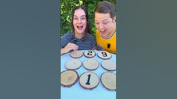 Diy board game 1 through 9 couple challenge #boardgames #games #fun #couple #challenge #Shorts