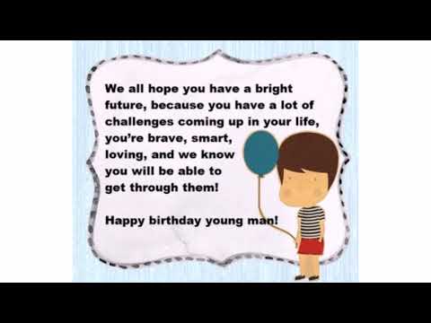 Video: How To Wish A Young Man A Happy Birthday