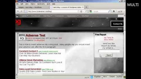 How to Insert an Aweber Form In The Sidebar