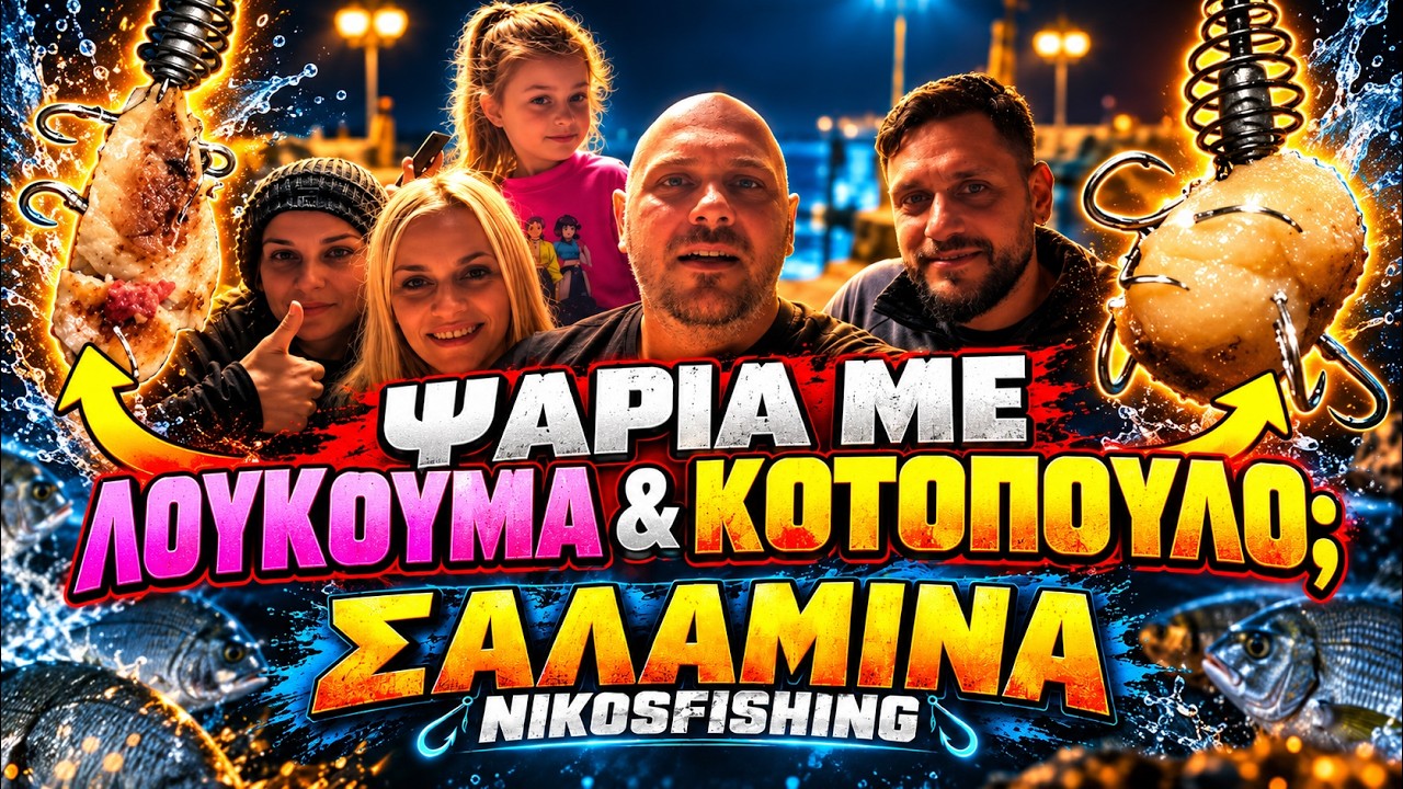 ΨΑΡΕΜΑ με ΛΟΥΚΟΥΜΑ & ΚΟΤΟΠΟΥΛΟ;! 🤯🎣 | ΣΑΛΑΜΙΝΑ