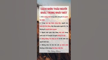 Cách nhìn thấu người khác trong nháy mắt #reels #xuhuong #doisong #thuhang