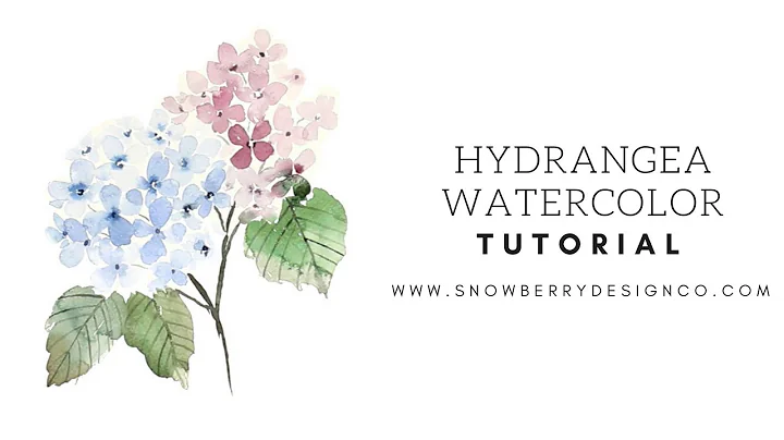 Beginner Tutorial | How to paint Watercolor Hydrangea