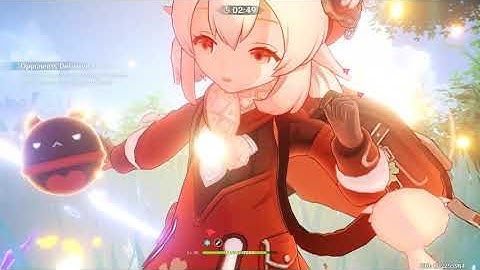 Thunder Sojourn Lightning Round Klee and friends but with Ayaka instead