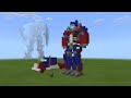 How to build Minecraft Optimus prime Robot Mode Tutorial