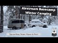 How To Stay Warm in My Rv While Winter Camping in a 2018 Airstream Basecamp X