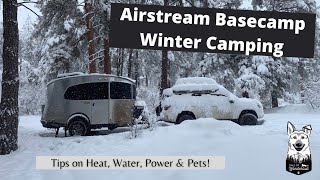 How To Stay Warm in My Rv While Winter Camping in a 2018 Airstream Basecamp X