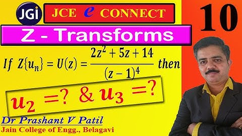 Z Transforms using initial value theorem || 18mat31 || Dr Prashant Patil