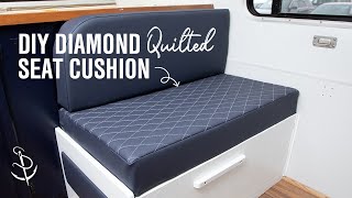 How to Make a Diamond Quilted Seat Cushion for an RV Dinette