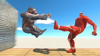 Super Kick in Spikes by Colossal Titan  Animal Revolt Battle Simulator