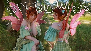 Making my own ✨ Fairy Wings ✨ - DIY Nylon Wings 🧚‍♀️ #fairycore #diyproject