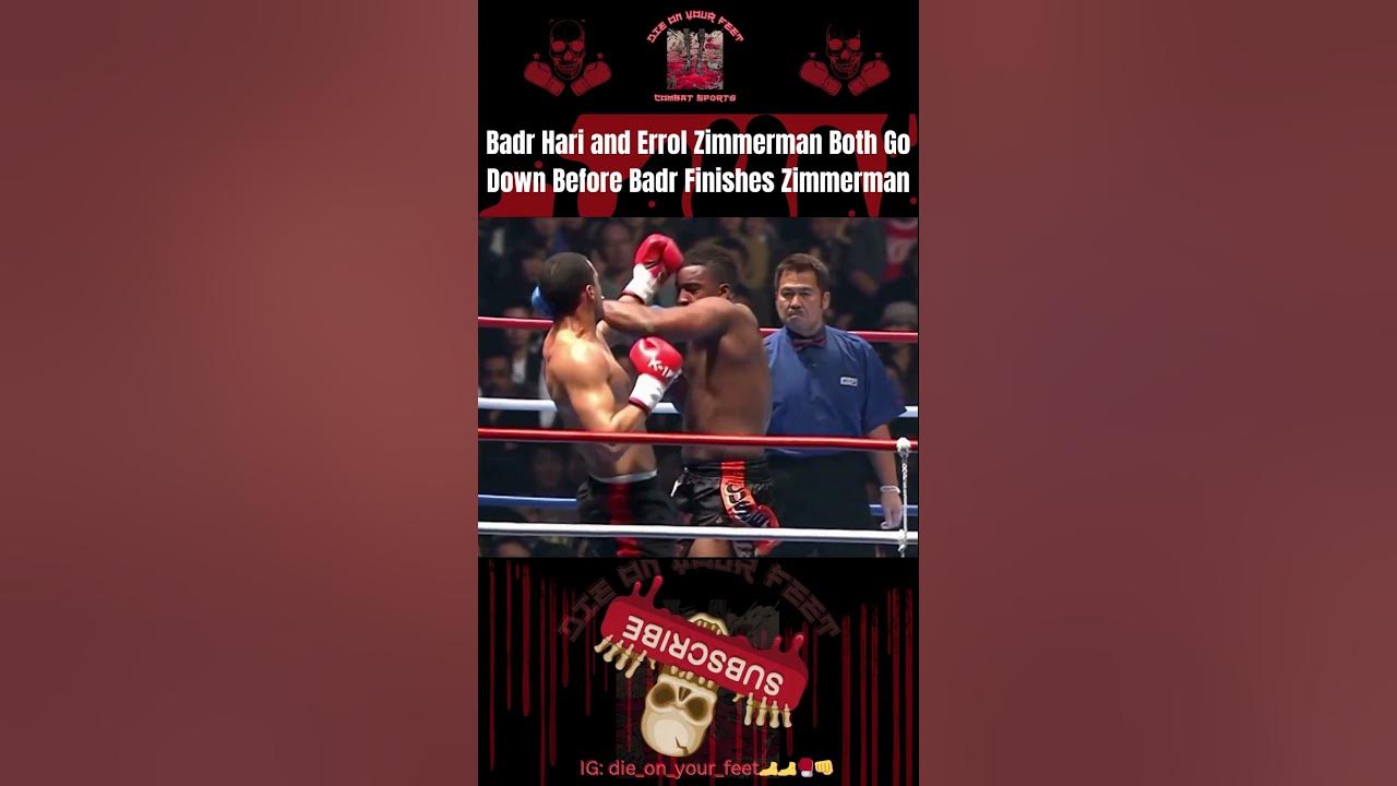 Badr Hari And Errol Zimmerman Both Go Down Before Badr Finishes Him ...