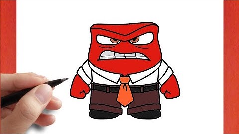 HOW TO DRAW ANGER EASY | INSIDE OUT 2