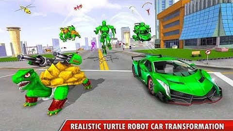 Turtle Robot Animal Rescue Robot Car Transform | Next Level Gameplay