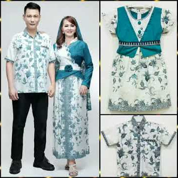 Baju seragam batik keluarga model gamis ada ukuran extra jumbo