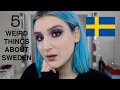 5 WEIRD THINGS ABOUT SWEDEN (+playing with Natasha Denona Lila Palette)