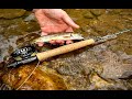 Small stream fly fishing for brook trout