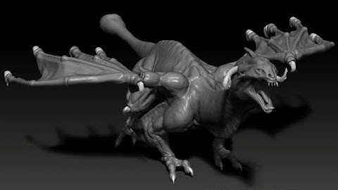 Dragon part3 - speed sculpt timelapse