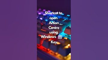 Quick Access to Action Center – Windows Key + A 🚀🖥️  #zendigital