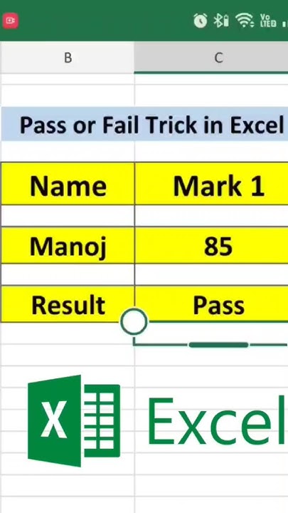 How to Find Fail Pass in Excel #pass #fail #excel - YouTube