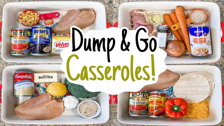 6 DUMP & GO CHICKEN CASSEROLE RECIPES | Easy Oven ...