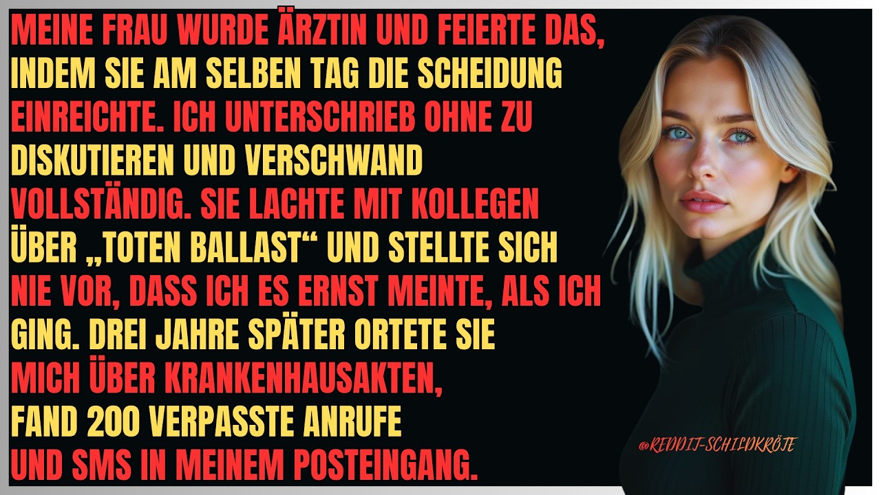Meine Frau Wurde Ärztin Und Feierte Das, Indem Sie Am Selben Tag Die Scheidung Einreichte. Drei...