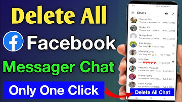facebook messenger all messages delete kaise karen || delete all messanger chat in one click
