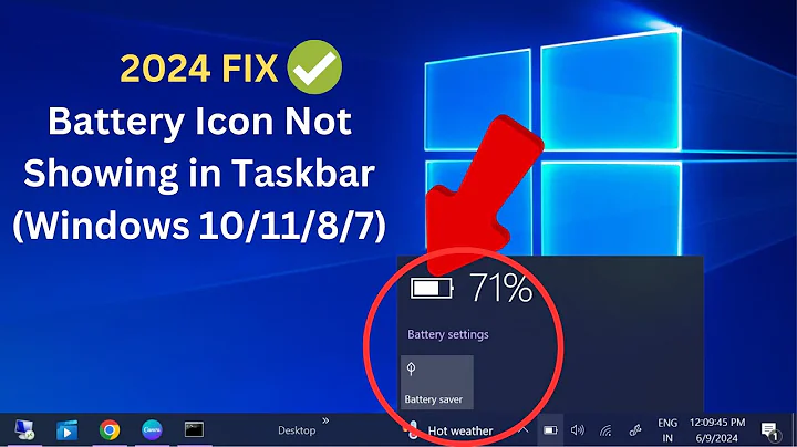 (✅2024 Fix )Battery Icon Not Showing in Taskbar (Windows 10/11/8/7)