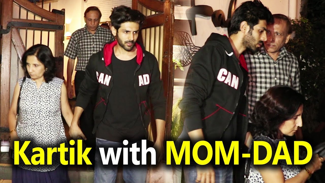 Kartik Aaryan SPOTTED With His Parents After Family Dinner Outside A