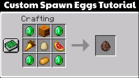 How to make a Custom Spawn Egg in Minecraft PE (Command Block Tutorial)