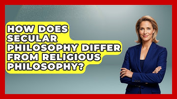 How Does Secular Philosophy Differ From Religious Philosophy? - Learn About Atheism