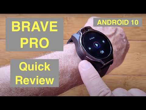 ROGBID BRAVE PRO Android 10 Dual Cams 4GB/64GB 5ATM Waterproof 4G Smartwatch: Quick Overview