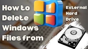 How to delete Windows files from external hard drive - Easy! (2025)